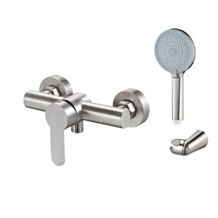 Grifo monomando IONY para ducha con colgador orientable.